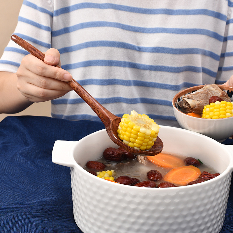 Long Handle Ramen Wooden Spoon - đánh giá và giá Home Cooking Recipe