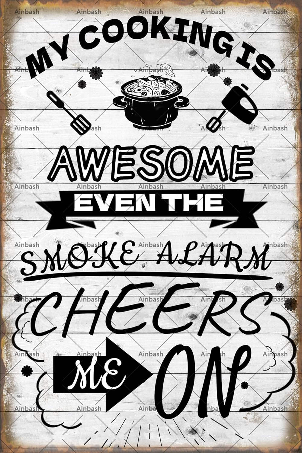 Funny Metal Tin Sign My Cookin - đánh giá và giá Home Cooking Quotes Sayings