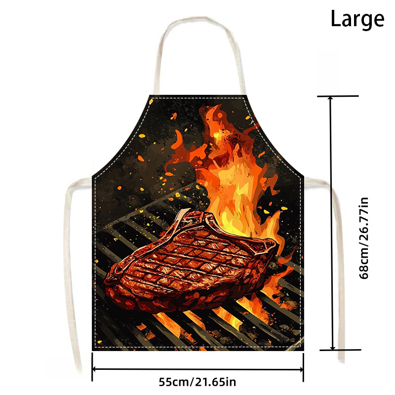 1pc BBQ Steak Apron with Flame - đánh giá và giá Home Cooking Work