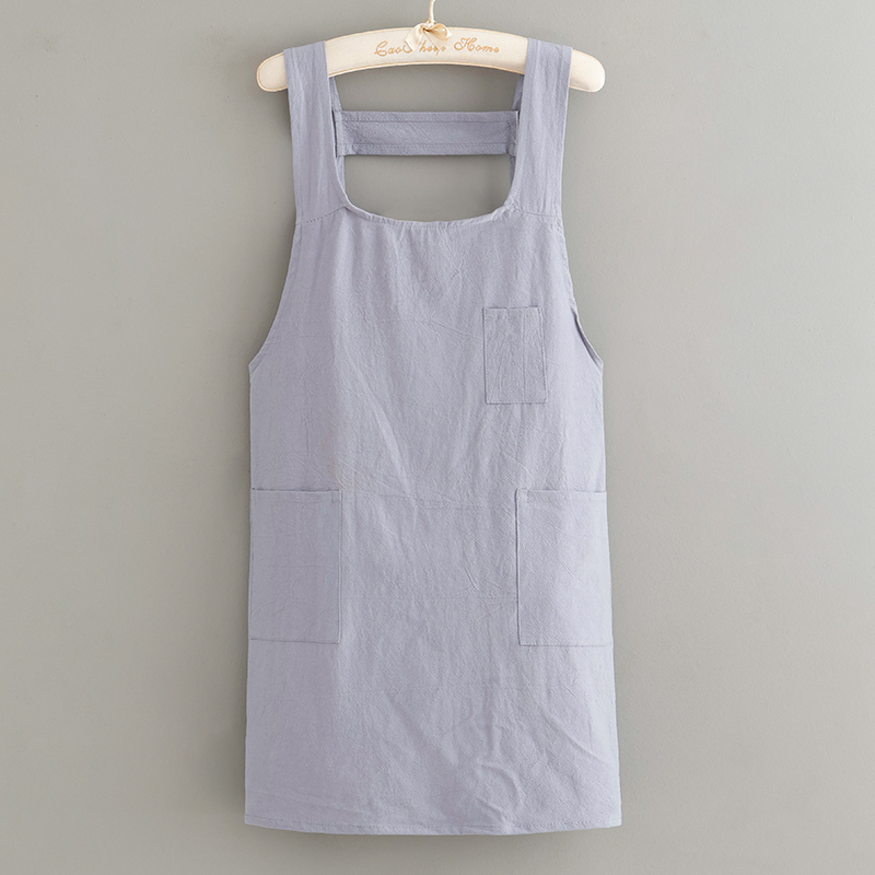 Summer cotton thin apron kitch - đánh giá và giá Home Cooking Work